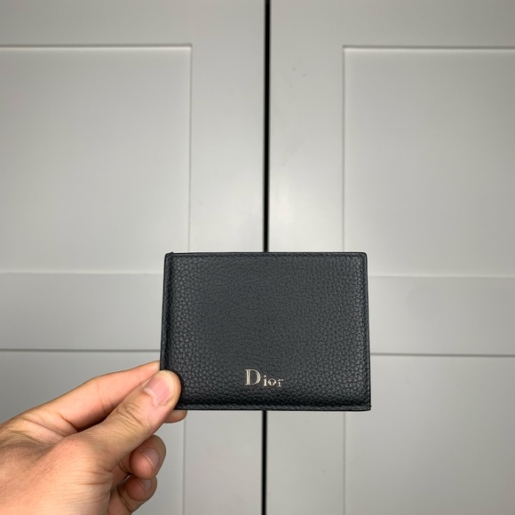 Dior Black Logo Cardholder Wallet - Picture 1 of 9